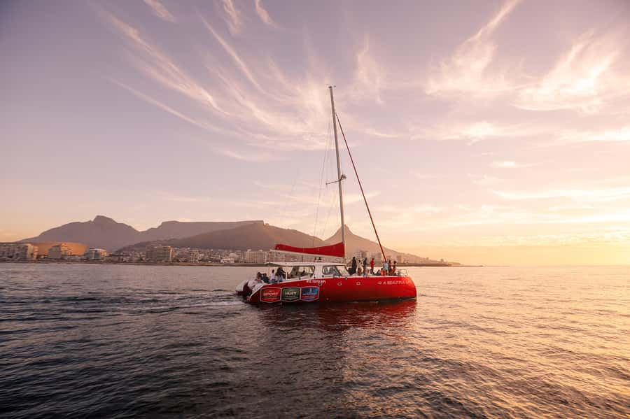 Cape Town: Catamaran Champagne Sunset Cruise - Cruising toward Clifton Beach