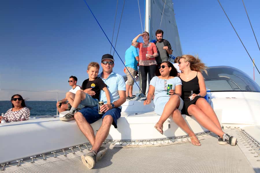 Cape Town: Table Bay Cruise by Catamaran - The first view of Table Mountain from the water