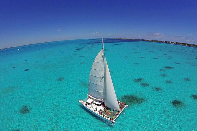 Catamaran Adventure in Cancun - Sailing out from Cancun for about an hour