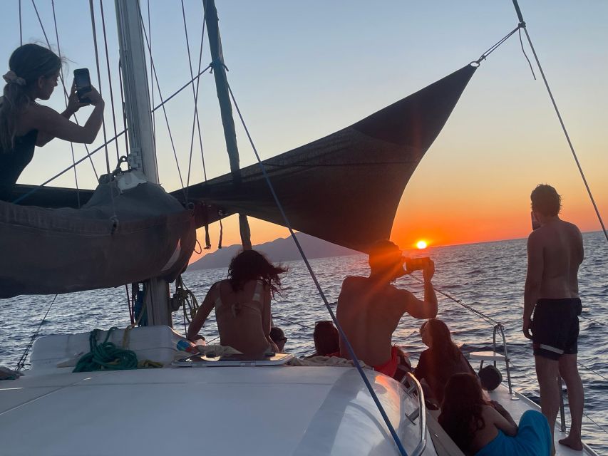 Catamaran Afternoon Cruise: Kleftiko half day with sunset - The Kalogries swim and the weather backup