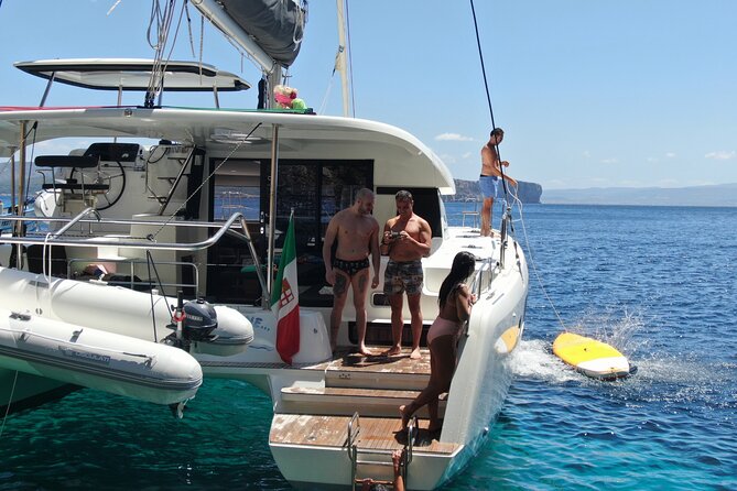 Catamaran Alghero, Catamaran Sailing Day Trip - Swimming, snorkeling, and two SUP boards