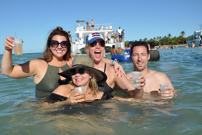 Catamaran Booze Cruise, Snorkeling & Punta Cana Coast View - The natural swimming pool at Bavaro Beach
