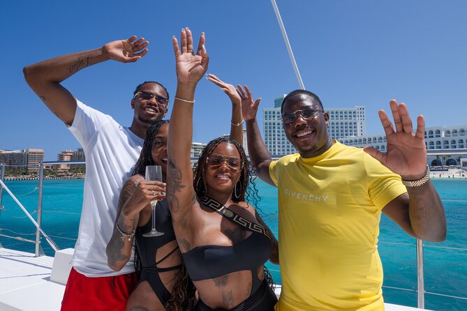 Catamaran Booze Party With Open Bar in Cancun - Three hours around Playa Norte