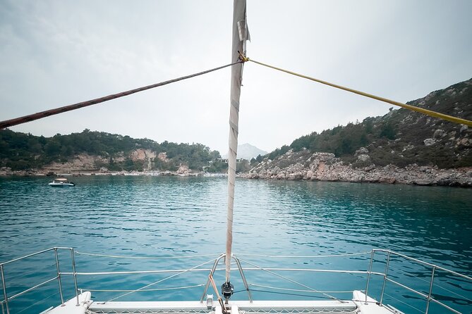Catamaran Cruises Rhodes - 6 Hours Day Cruise ALL INCLUSIVE - Lunch and swimming at Afandou Beach