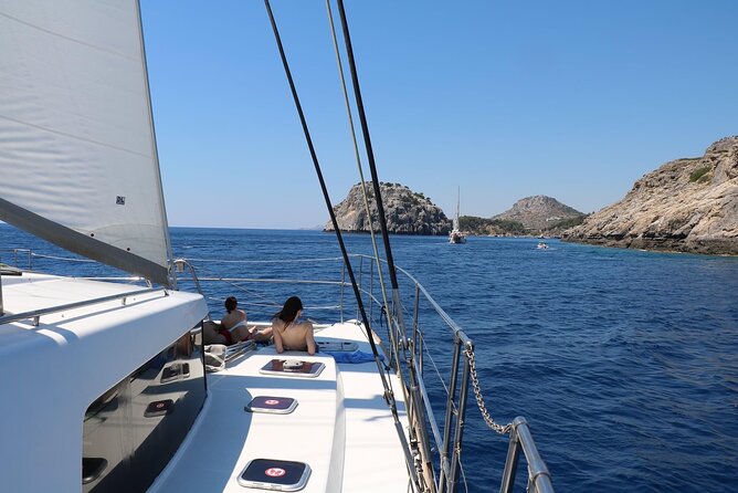Catamaran Cruises Rhodes - 6 Hours Day Cruise ALL INCLUSIVE - Food, drinks, music, and the mood onboard