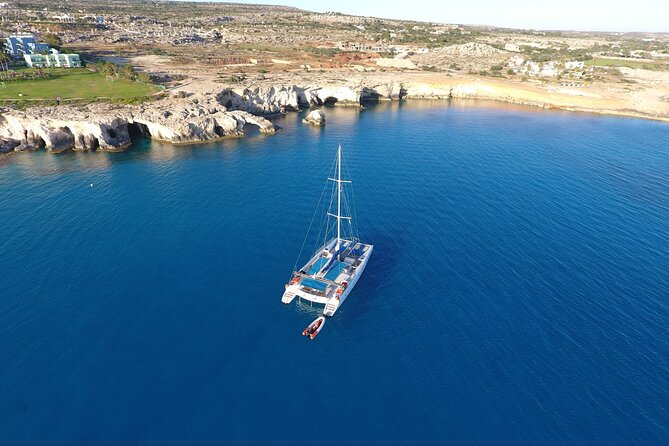Catamaran Crystal Sea Cruise from Protaras - Konnos Bay, Cape Greco, and the Blue Lagoon
