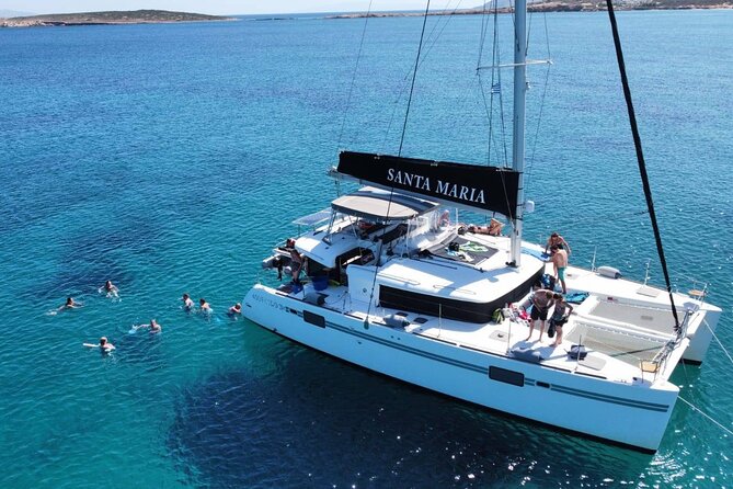 Catamaran Experience Naxos , all inclunding - Setting out from Naxos on a Lagoon 450F