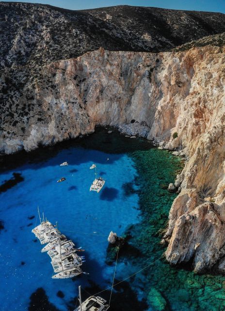 Catamaran Full Day Cruise - Sikia Cave and the coast near Kleftiko