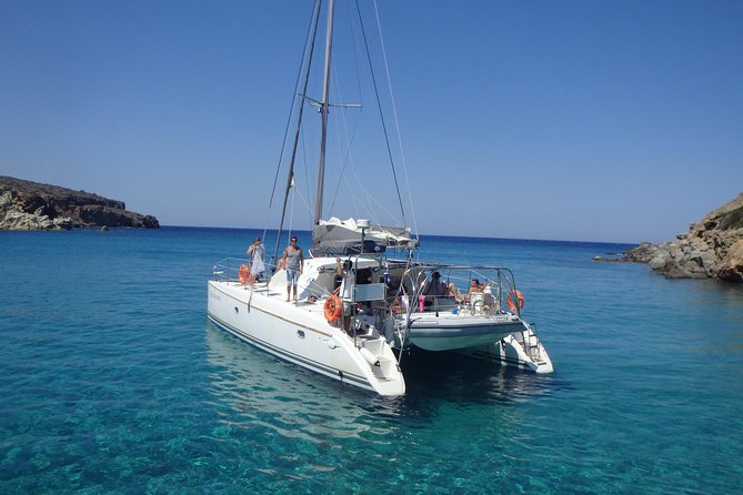 Catamaran Full Day Cruise: Poliegos - Kleftiko - At a glance