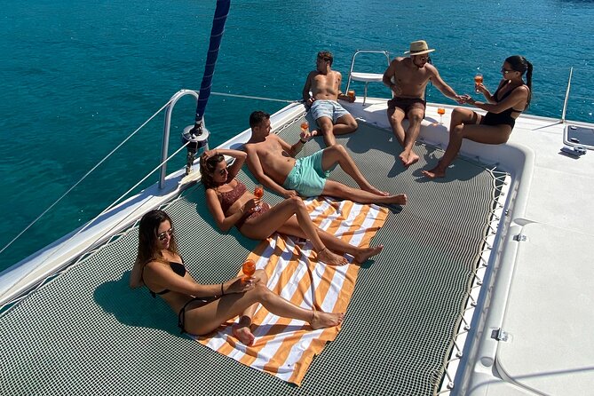 Catamaran Full-Day of Milos and Poliegos With Lunch & BBQ - Kalogries Beach: the first swim