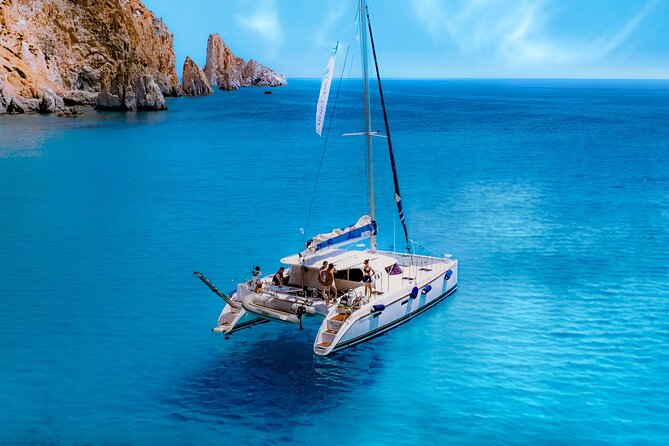 Catamaran Full-Day of Milos and Poliegos With Lunch & BBQ - Sykia Cave and the limits of the itinerary