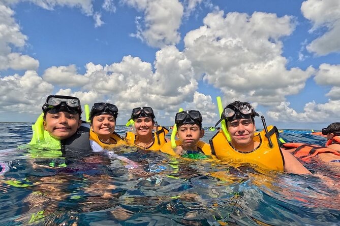 Catamaran in Cozumel with snorkeling at El Cielo and open Bar - The first reef stop: 35 minutes in the water