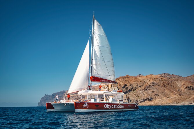 Catamaran Obycat Gran Canaria Tour - Swimming, snorkeling, and the floating sun deck
