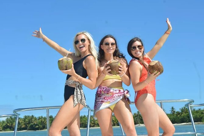 Catamaran Party Boat In Punta Cana With Pick Up - The natural pool stop