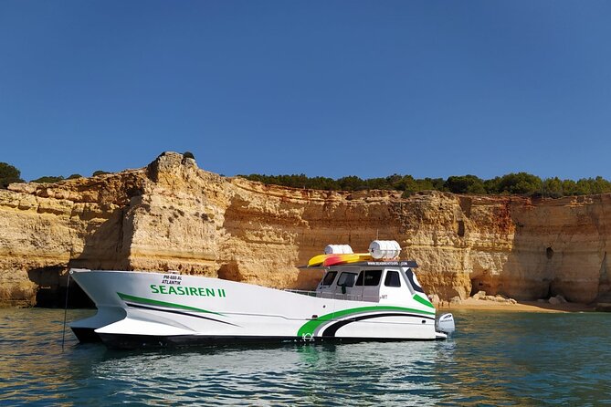 Catamaran Private Tour - Benagil & Marinha Beach - (28 PAX) - Drinks, snacks, and the bring-your-own advantage