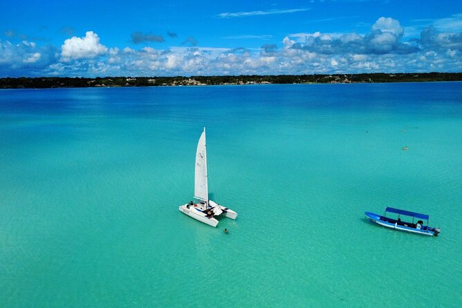 Catamaran Sailboat Bacalar Excursions - Bird Island and the quieter side of the lagoon
