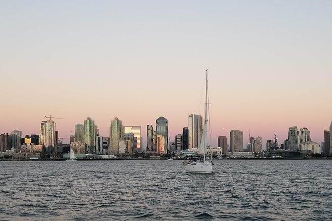 Catamaran Sailing Cruise on San Diego Bay for up to 6 Guests - San Diego Bay from the deck of a private catamaran