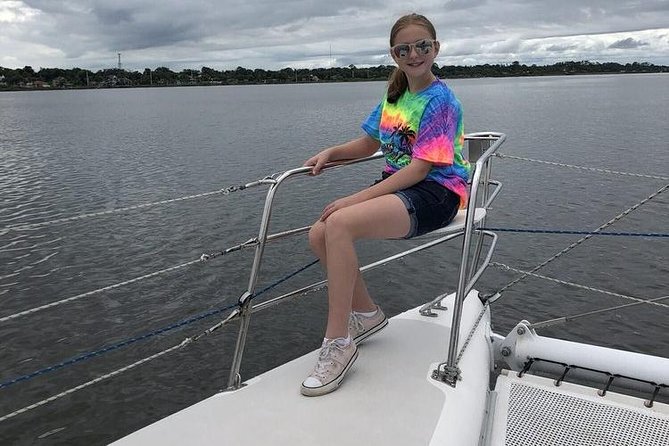 Catamaran Sailing Dolphin/Manatee Watch in Daytona Beach - Captain Randy sets the tone