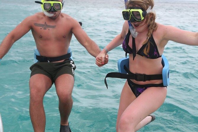 Catamaran, snorkeling & Dunn's River Falls - Boarding the catamaran for snorkeling and drinks