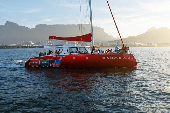 Catamaran Sunset Champagne Cruise Cape Town - A Beautiful Life and the ride into the Atlantic