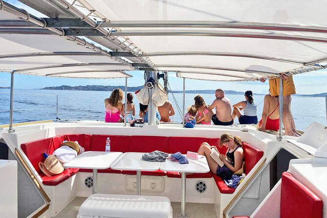 Catamaran tour of the islands of the La Maddalena Archipelago - Budelli and the clear water at Le Piscine