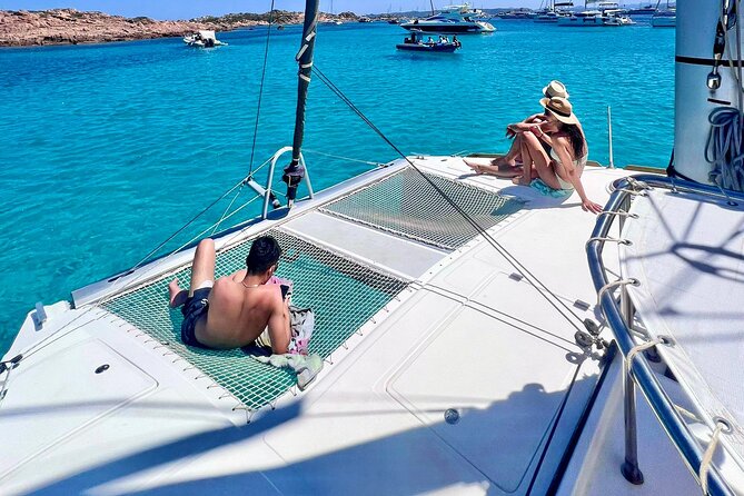 Catamaran tour of the islands of the La Maddalena Archipelago - Santa Maria closes the day with coves and pale blue water