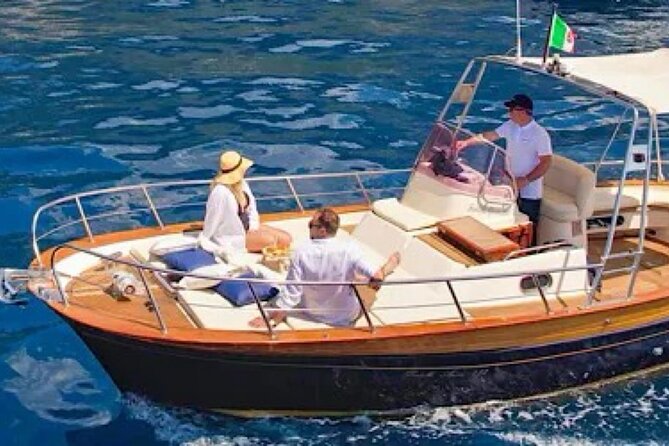 Catamaran tour stops bathing and snorkeling toast with prosecco - The main stop at Sella del Diavolo
