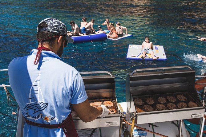 Catamaran trip with other groups along the Costa Brava. Saturday. - Five included drinks and the bar