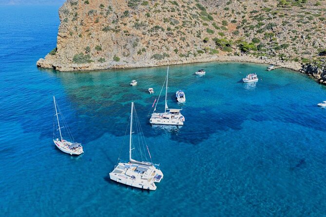 Chania Old Port All-inclusive Catamaran Cruise to Agioi Theodori - Agioi Theodoroi and its protected waters