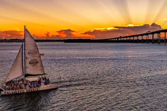 Charleston Iconic Sunset Sail - Lux Catamaran w/Bar & Bathrooms - Leaving Mount Pleasant through Shem Creek