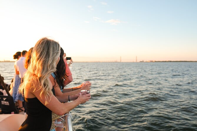 Charleston Iconic Sunset Sail - Lux Catamaran w/Bar & Bathrooms - Passing under the Ravenel Bridge is the visual high point