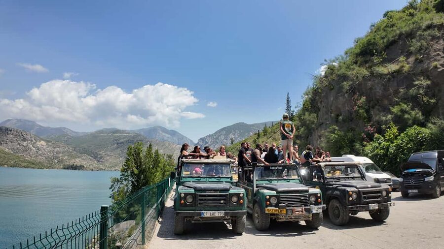 City of Side: Jeep Safari with Lunch and Catamaran Cruise - Green Lake: swim first, then slow down