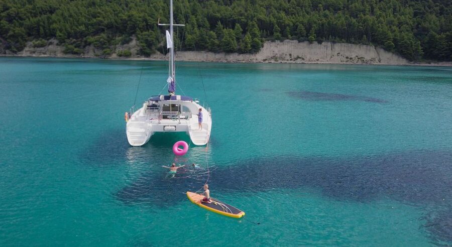 Corfu: Half Day Private Cruise on Lagoon Catamaran - Setting Out From Marina Gouvia