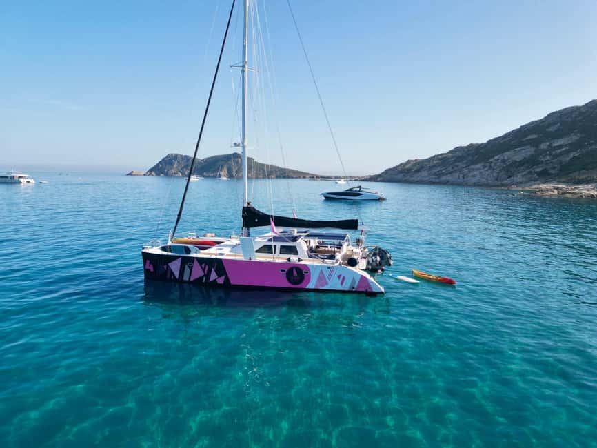 Côte d'Azur: Evening Catamaran Cruise with Aperitif - The swimming stop near Saint-Tropez