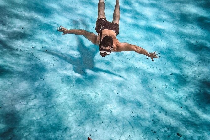 Cozumel Catamaran Tour: Snorkel at Top Reefs & Open Bar - El Cielo’s shallow water and starfish