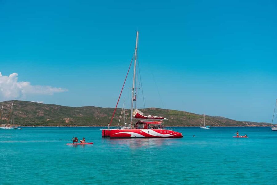 Cruising on a sailing maxi-catamaran - What the $200 price includes