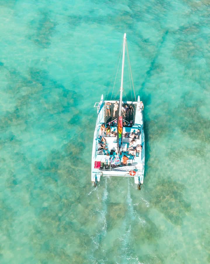 Dakhla Catamaran Tour & Dragon Island Visit - Sailing out across Dakhla Bay