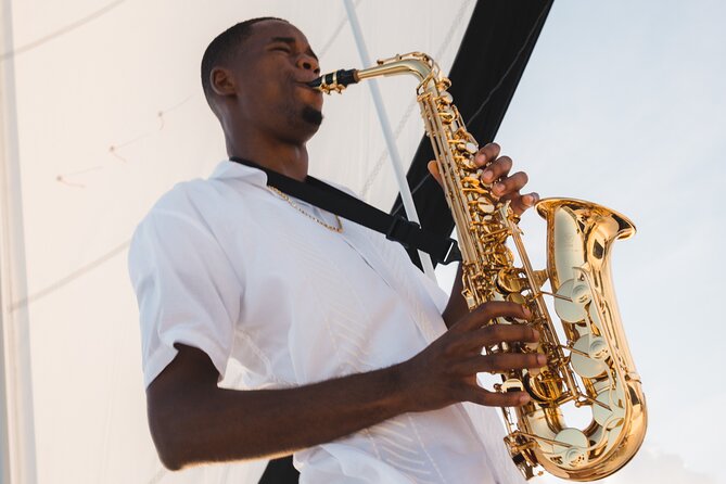 Deluxe Sunset and Saxophone Sail on Luxury Lady Grace Catamaran - Champagne, hors d’oeuvres, and a full open bar