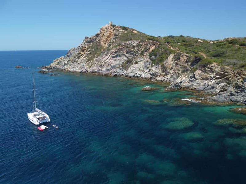 Departure from BRUSC: Half-day catamaran cruise - Returning along the coast