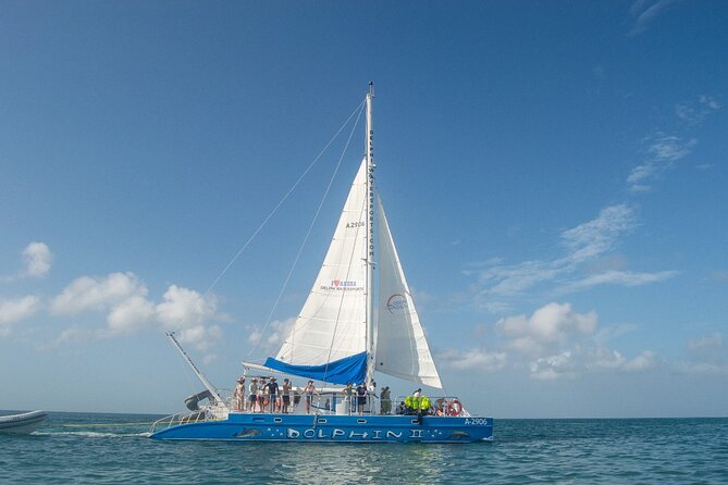 Dolphin Catamaran Snorkel and Sail with Open Bar - A three-hour introduction to Aruba by sea