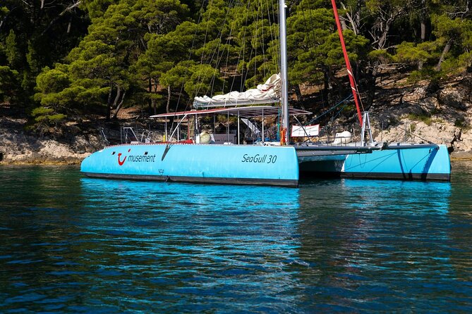 Dubrovnik Sunset Catamaran Cruise with drinks - Passing Lokrum Island as the light changes