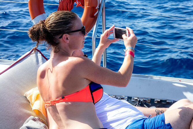 Exclusive Freebird Catamaran Whale & Dolphin to Masca From South - Swimming at Masca Bay