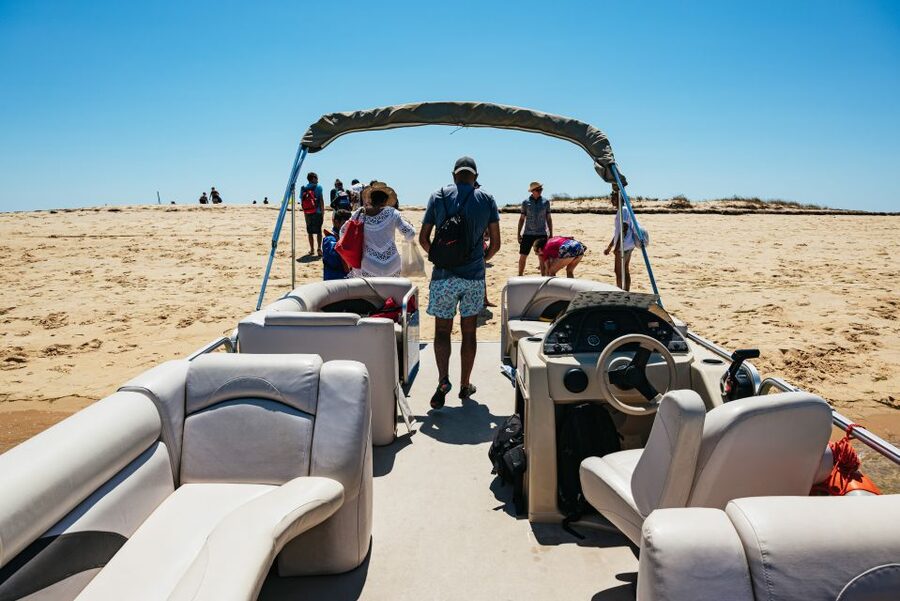Faro: Deserta Island and Farol Island Catamaran Boat Trip - Weather, tides, and keeping expectations realistic