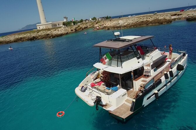 Favignana Egadi Islands Luxury Catamaran Tour with Lunch - Two hours in Favignana town