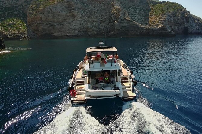 Favignana Egadi Islands Luxury Catamaran Tour with Lunch - Cala Rossa and the Bue Marino coast