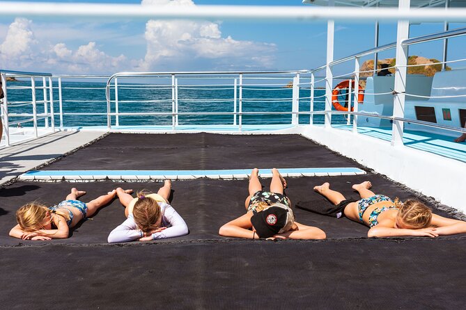 Flamingo Family Fun Catamaran Snorkel:Comfortable shaded seating - Practical details that make the day easier
