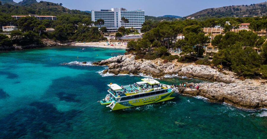 Font de Sa Cala: East Coast Glass-Bottomed Catamaran Tour - What the east coast looks like from the boat