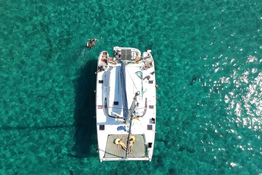 From Adamas: Milos and Poliegos Catamaran Cruise with Lunch - Wind, comfort, and the backup routes