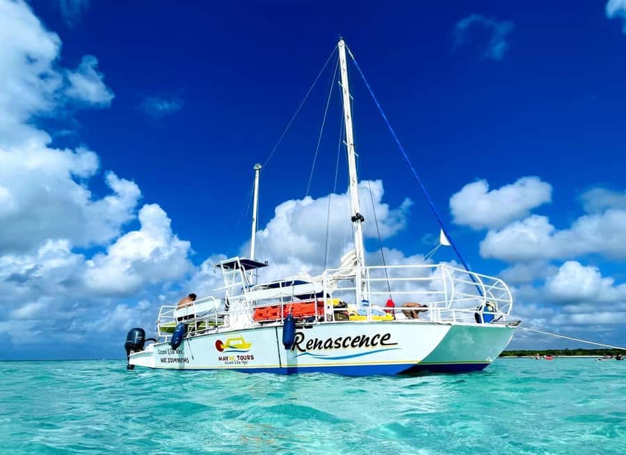 From Cozumel: El Cielo Beach by Catamaran Snorkeling Tour - Playa Palancar starts the snorkeling day
