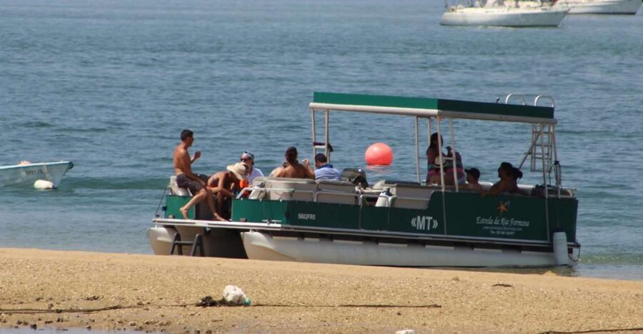From Faro: 2-Island, 2-Stop Ria Formosa Catamaran Tour - Ria Formosa, seen from the channels